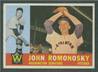 1960 Topps Baseball Card  #87 John Romonosky