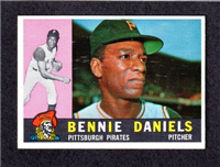 1960 Topps Baseball Card  #91 Bennie Daniels