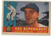 1960 Topps Baseball Card  #114 Ken Aspromonte