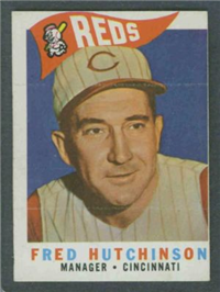 1960 Topps Baseball Card  #219 Fred Hutchinson