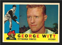 1960 Topps Baseball Card  #298 George Witt