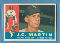 1960 Topps Baseball Card  #346 J.C. Martin (photo actually Gary Peters)