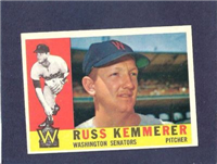 1960 Topps Baseball Card  #362 Russ Kemmerer