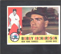 1960 Topps Baseball Card  #405 Bobby Richardson