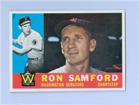 1960 Topps Baseball Card  #409 Ron Samford