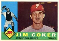 1960 Topps Baseball Card  #438 Jim Coker