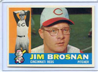1960 Topps Baseball Card  #449 Jim Brosnan