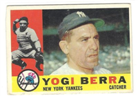 1960 Topps Baseball Card  #480 Yogi Berra
