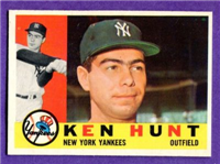 1960 Topps Baseball Card  #522 Ken Hunt