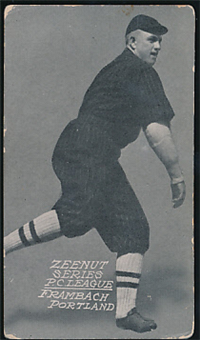 1914 Zeenut Pacific Coast League Baseball Card  (E137)  #47 Frambach