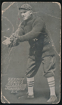 1914 Zeenut Pacific Coast League Baseball Card  (E137)  #70 Johnson