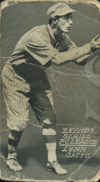 1914 Zeenut Pacific Coast League Baseball Card  (E137)  #85 Lynn