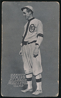 1914 Zeenut Pacific Coast League Baseball Card  (E137)  #96 Middleton