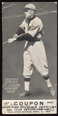 1914 Zeenut Pacific Coast League Baseball Card  (E137)  #102 Murphy