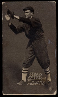 1914 Zeenut Pacific Coast League Baseball Card  (E137)  #121 Rogers
