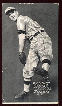 1914 Zeenut Pacific Coast League Baseball Card  (E137)  #136 Tozer