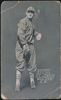 1914 Zeenut Pacific Coast League Baseball Card  (E137)  #140 Wolter