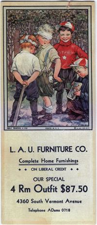 Ink Blotter: L.A.U. Furniture Company