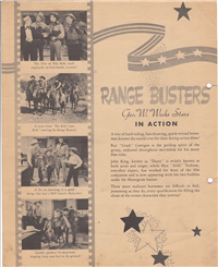 Range Busters (Geo. W. Weeks Stars) Dixie Cup Premium