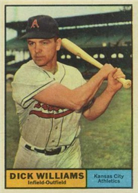 1961 Topps Baseball Card #8 Dick Williams