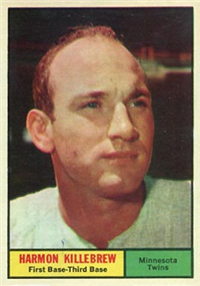1961 Topps Baseball Card #80 Harmon Killebrew