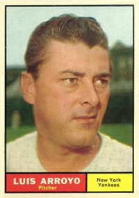 1961 Topps Baseball Card #142 Luis Arroyo