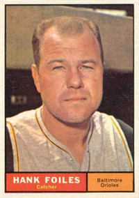 1961 Topps Baseball Card #277 Hank Foiles