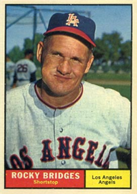 1961 Topps Baseball Card #508 Rocky Bridges