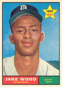 1961 Topps Baseball Card #514 Jake Wood
