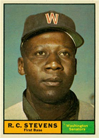1961 Topps Baseball Card #526 R.C. Stevens