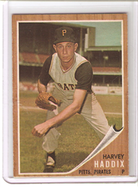 1962 Topps Baseball Card #67 Harvey Haddix