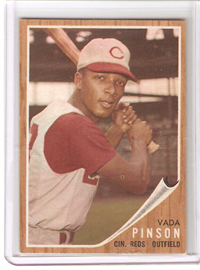 1962 Topps Baseball Card #80 Vada Pinson