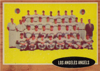 1962 Topps Baseball Card #132 Los Angeles Angles (With or Without Insets)