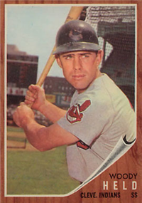 1962 Topps Baseball Card #215 Woody Held