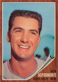 1962 Topps Baseball Card #248 Bob Aspromonte