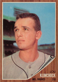 1962 Topps Baseball Card #259 Lou Klimchock