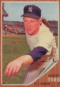1962 Topps Baseball Card #310 Whitey Ford
