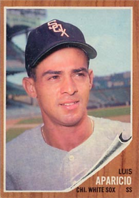 1962 Topps Baseball Card #325 Luis Aparicio