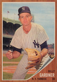 1962 Topps Baseball Card #338 Billy Gardner