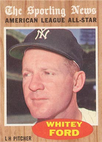 1962 Topps Baseball Card #475 Whitey Ford