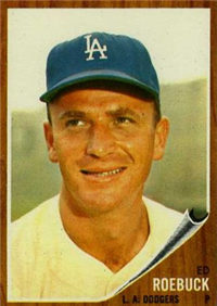 1962 Topps Baseball Card #535 Ed Roebuck