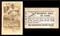 1948 Topps Magic Photo Baseball Card #5 Cleveland Indians (Lou Bordreau Scoring)