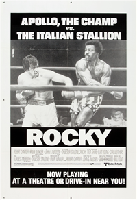 ROCKY American One Sheet Drive-In Style   (United Artists, 1977)