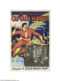 ADVENTURES OF CAPTAIN MARVEL American One Sheet Chapter 9   (Republic, 1941)