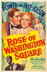 ROSE OF WASHINGTON SQUARE   Original American One Sheet Style B   (20th Century Fox, 1939)