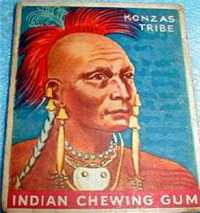 (R73)   1933  Goudey Indian Chewing Gum Card #3    Chief of the Konzas Tribe