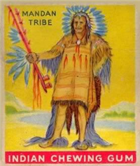 (R73)   1933  Goudey Indian Chewing Gum Card #23    Chief of the Manden Tribe