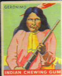 (R73)   1933  Goudey Indian Chewing Gum Card #25    Geronimo