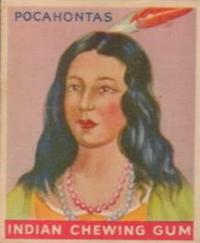 (R73)   1933  Goudey Indian Chewing Gum Card #33    Pocahontas
