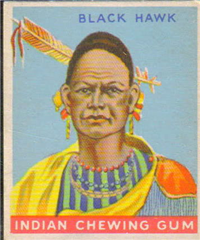 (R73)   1933  Goudey Indian Chewing Gum Card #37    Black Hawk